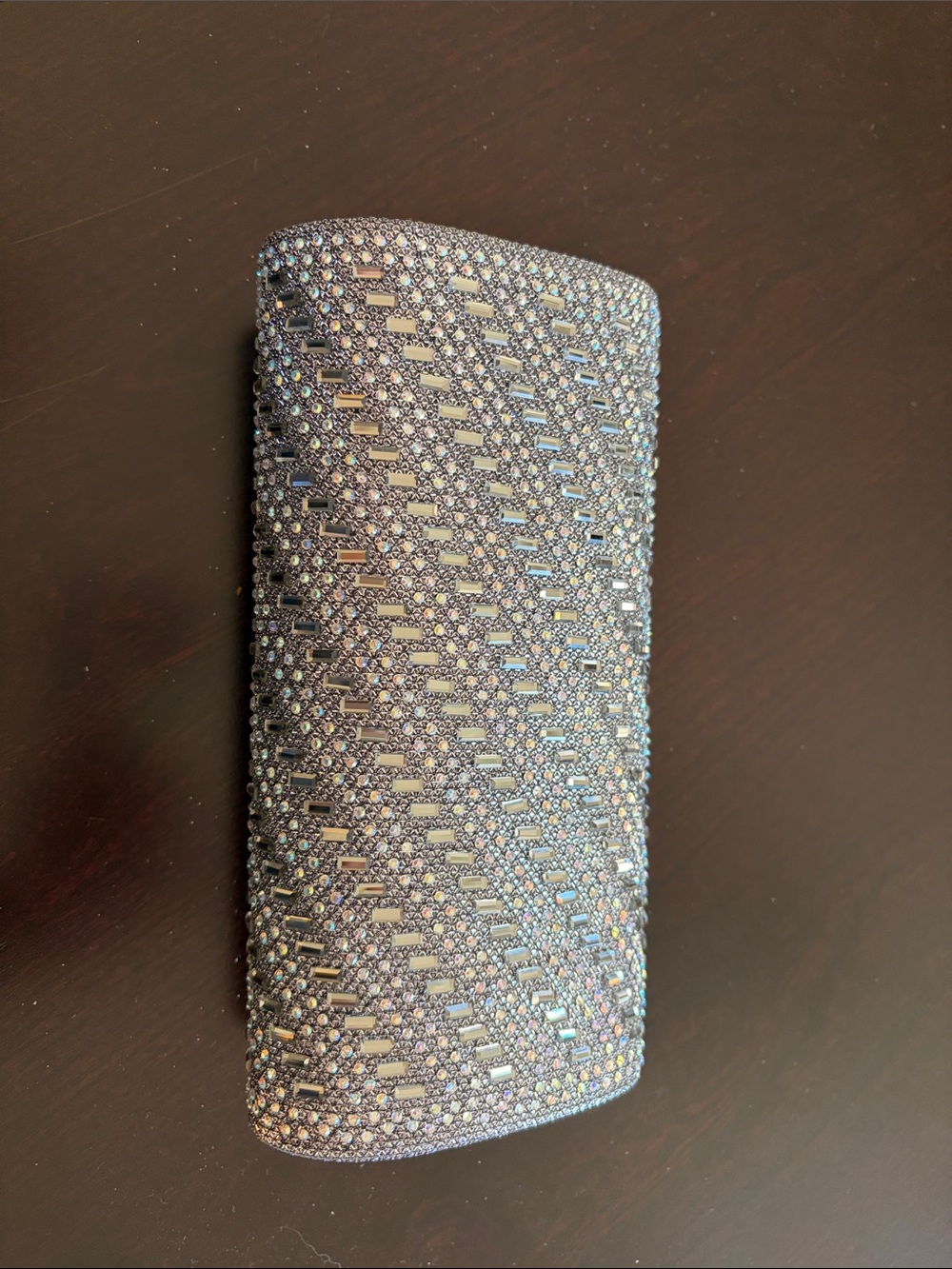 Sparkling Silver Rhinestone Clutch - Picture 2 of 3